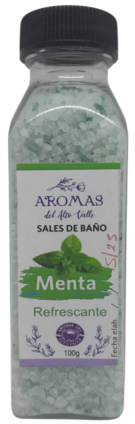 SAL DE BANO MENTA AROMAS DEL ALTO VALLE X 200 GRS