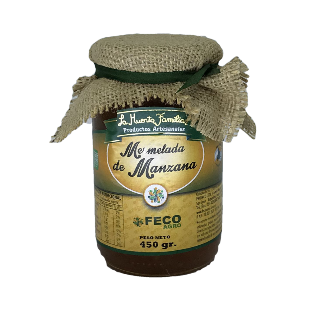 MERMELADA MANZANA LA HUERTA FAMILIAR X 454 GRS