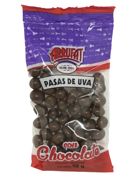 PASAS DE UVA CON CHOCOLATE ARRUFAT X 90 GRS