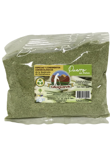 PUERRO EN POLVO CAUQUEVA X 50 GRS