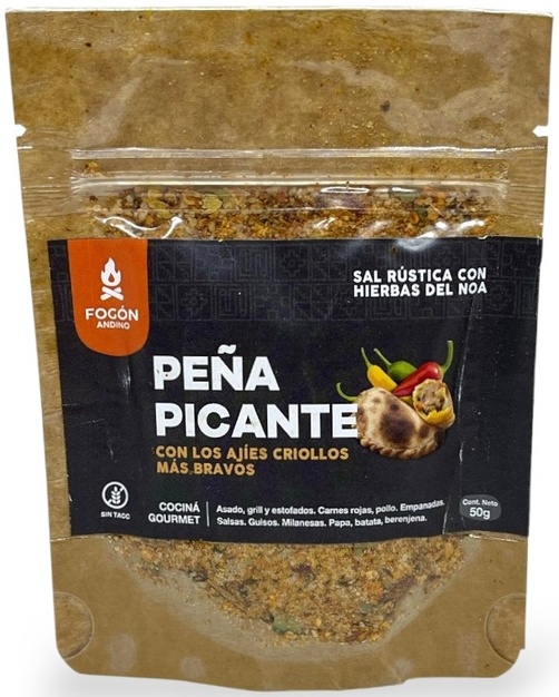 SAL RUSTICA PEÑA PICANTE -FOGON ANDINO X 50 GRS