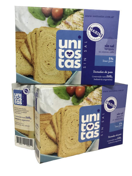 ​​​UNITOSTAS SIN SAL X 140GRS