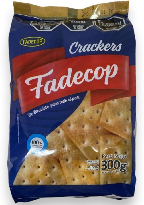 CRACKERS FADECOP FAMILIAR X 300 GRS