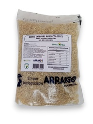 [p3111] ARROZ INTEGRAL LARGO FINO AGROECOLOGICO BROTES VERDES X 500 GRS