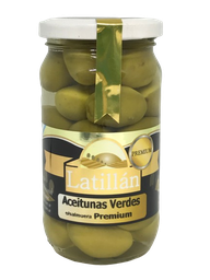 [p1067] ACEITUNAS VERDES PREMIUM LATILLAN X 330 GRS